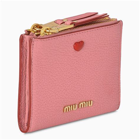 black miu miu wallet with pink and red intern|Wallets And Small Leather Goods .